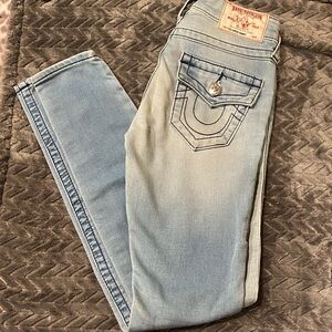 True Religion Women's Light Blue Skinny Jeans